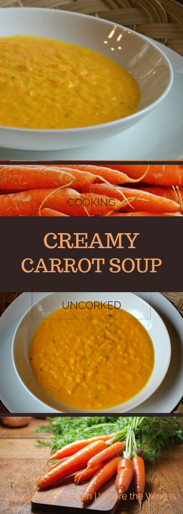 Add a splash of wine and liven the flavor to create the BEST carrot soup recipe! This hearty and healthy meal has a surprising substitute for heavy cream.