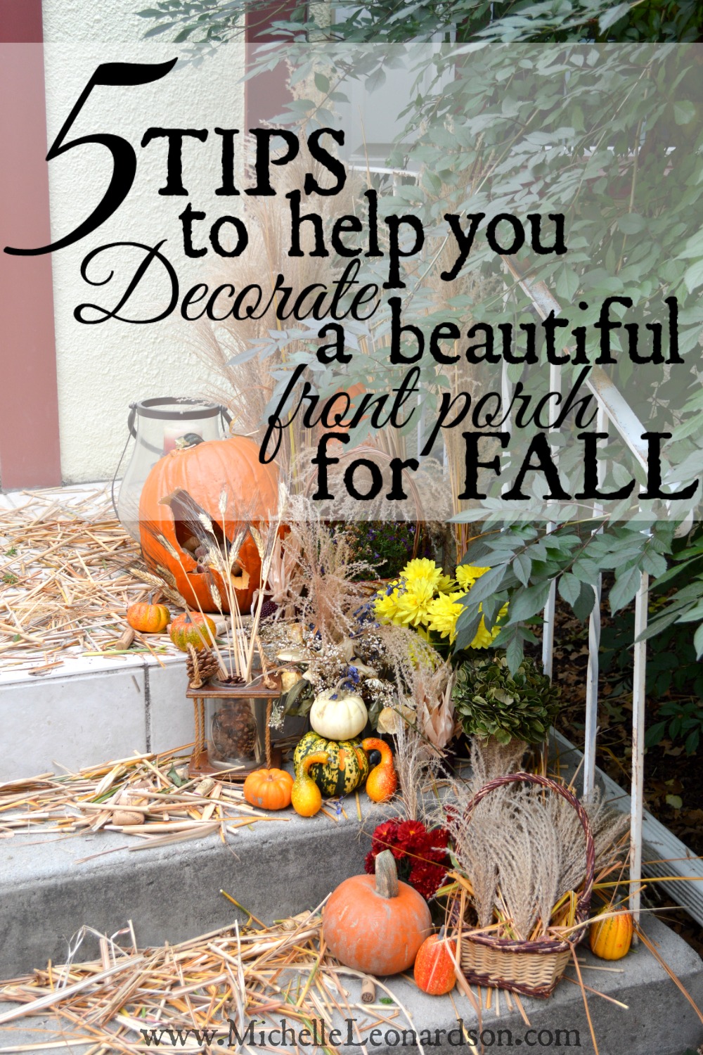 Don't let a sad Jack O'Lantern be your only Fall decoration! Create a beautiful front porch display with these helpful tips. You'll be surprised at how easy and fun it is!