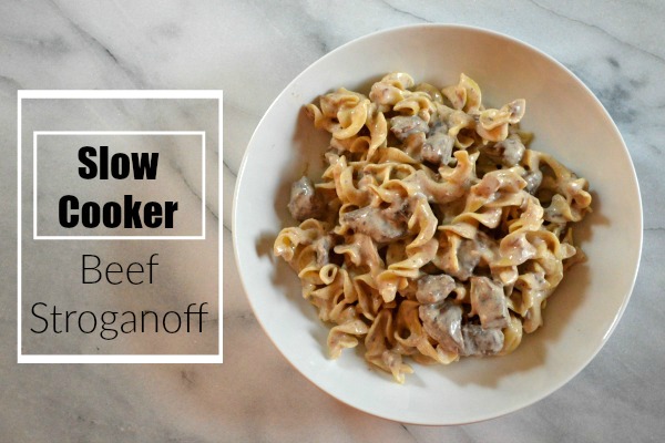 Slow Cooker Beef Stroganoff 